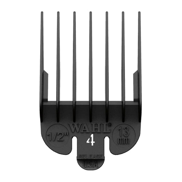 Wahl Clipper Attachment Comb / Grades - No.4 Black 13mm