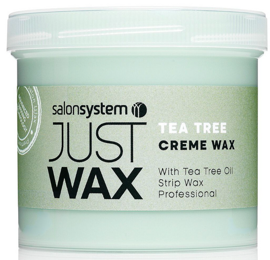 Salon System Just Wax Tea Tree Cream Wax with Natural Antiseptic Tea Tree 450g